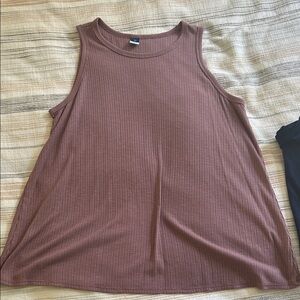 Old Navy Sleeveless Ribbed Tank Top - mauve color